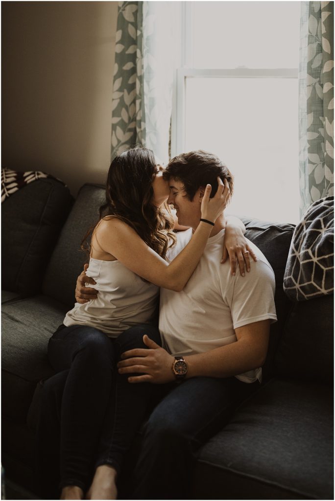 Intimate In-Home Engagement Session