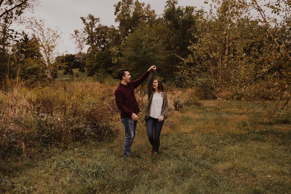 Couple Dancing Together | St. Louis Engagement Session