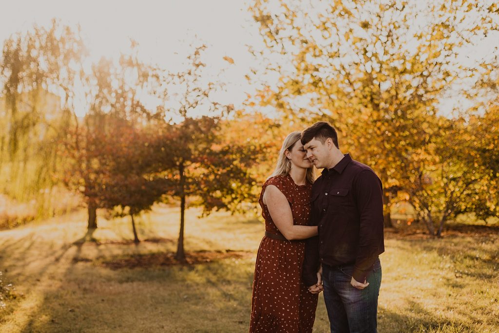 Fall Engagement Photos in STL