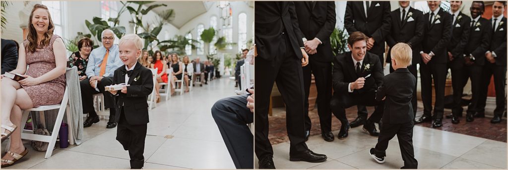 Piper Palm House Wedding | Adorable Ring Bearer