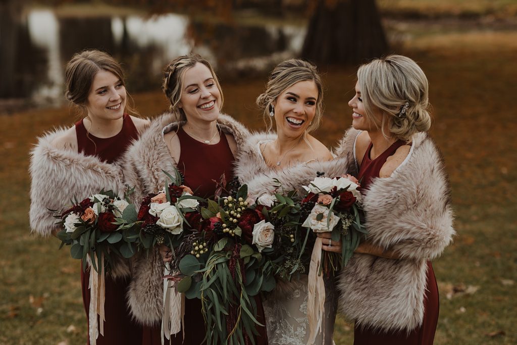 Red Bridesmaids Dresses | 3 Tips for your Winter Wedding