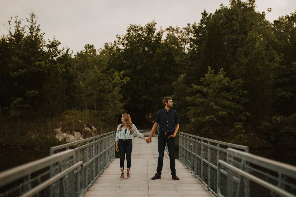 St Louis Engagement Photos | Couple holding hands