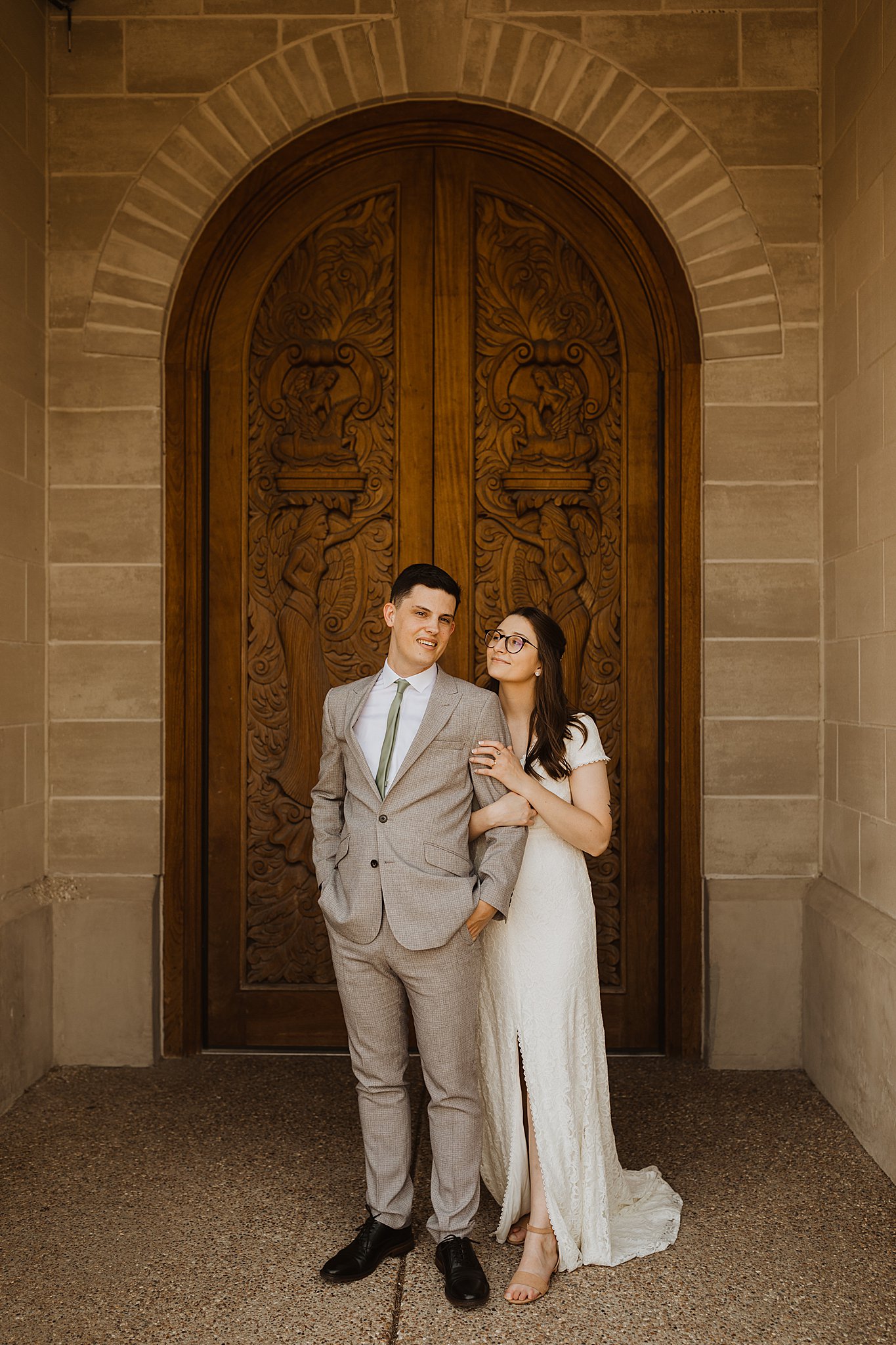 New Town Chapel Bride and Groom Photos