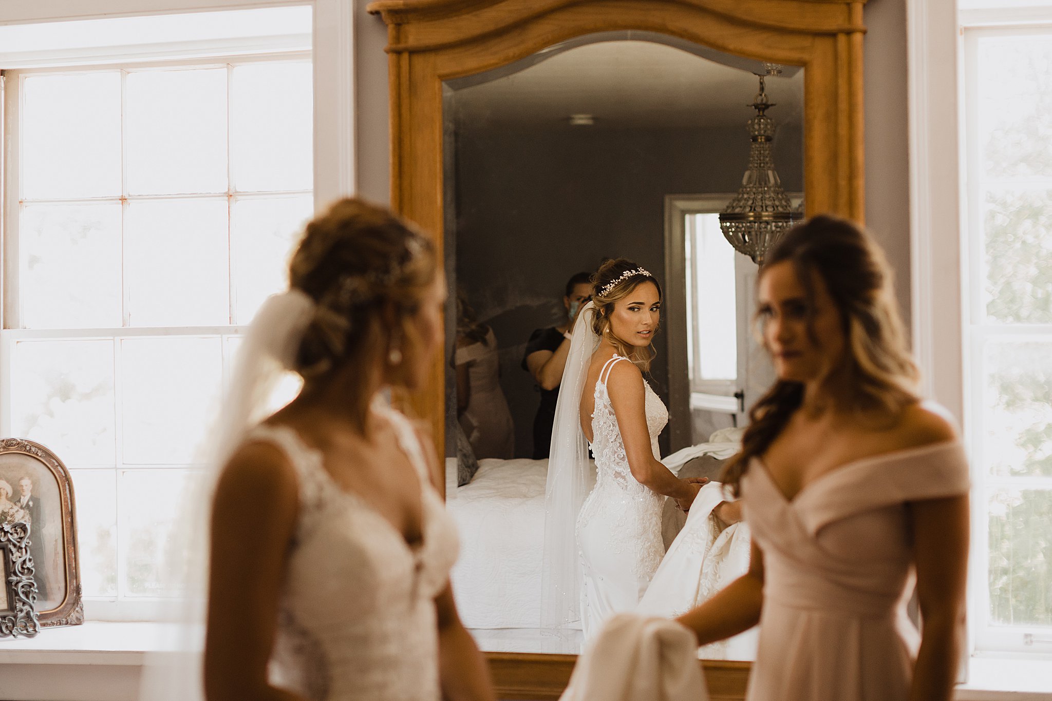 Bride Getting Ready | Stone House of St Charles Wedding