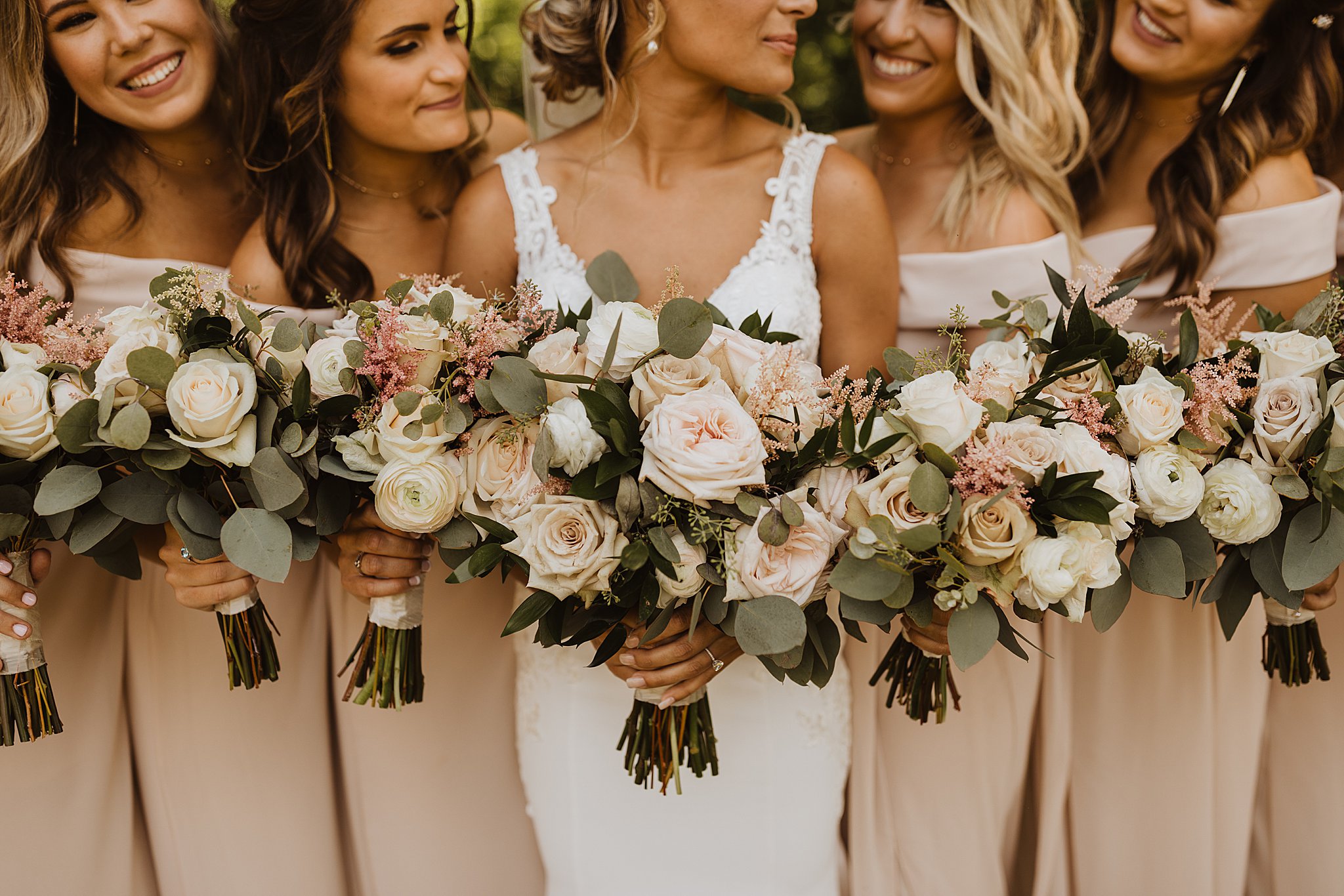 Blush Bridesmaids Dresses | St. Louis Wedding