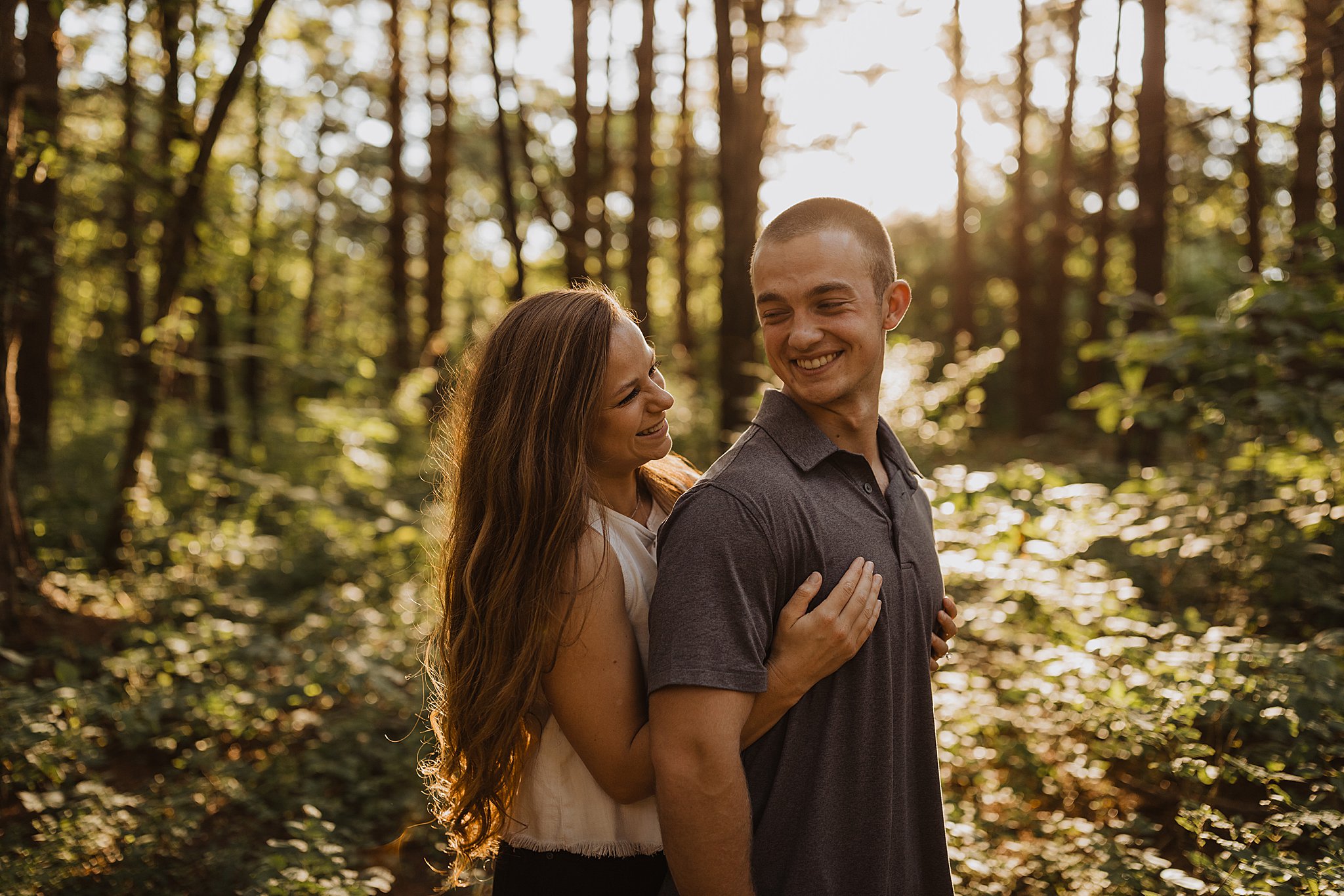 Rustic Engagement Photos at Busch Wildlife Conservation Area