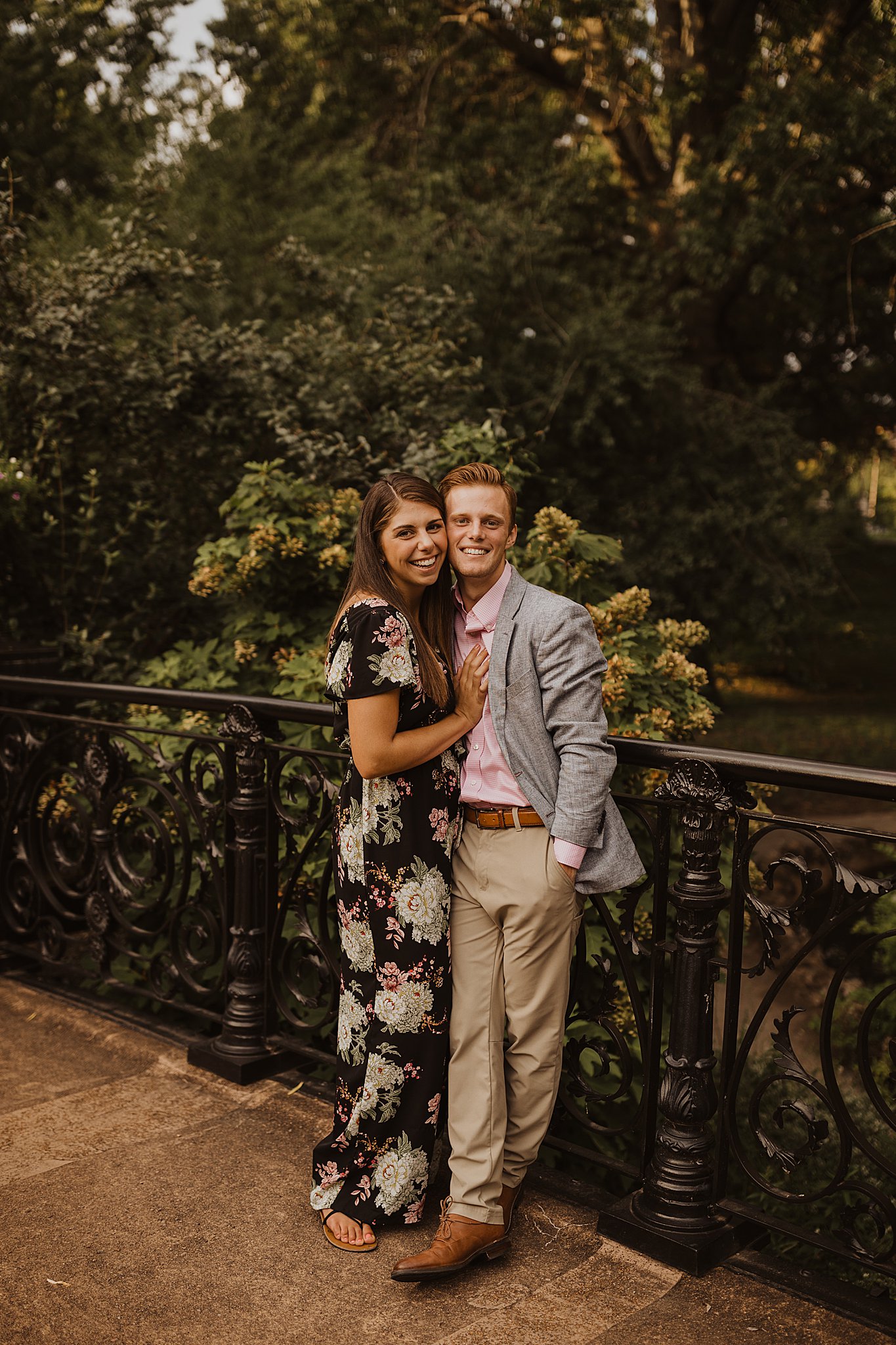 Engagement photos at Lafayette Park STL