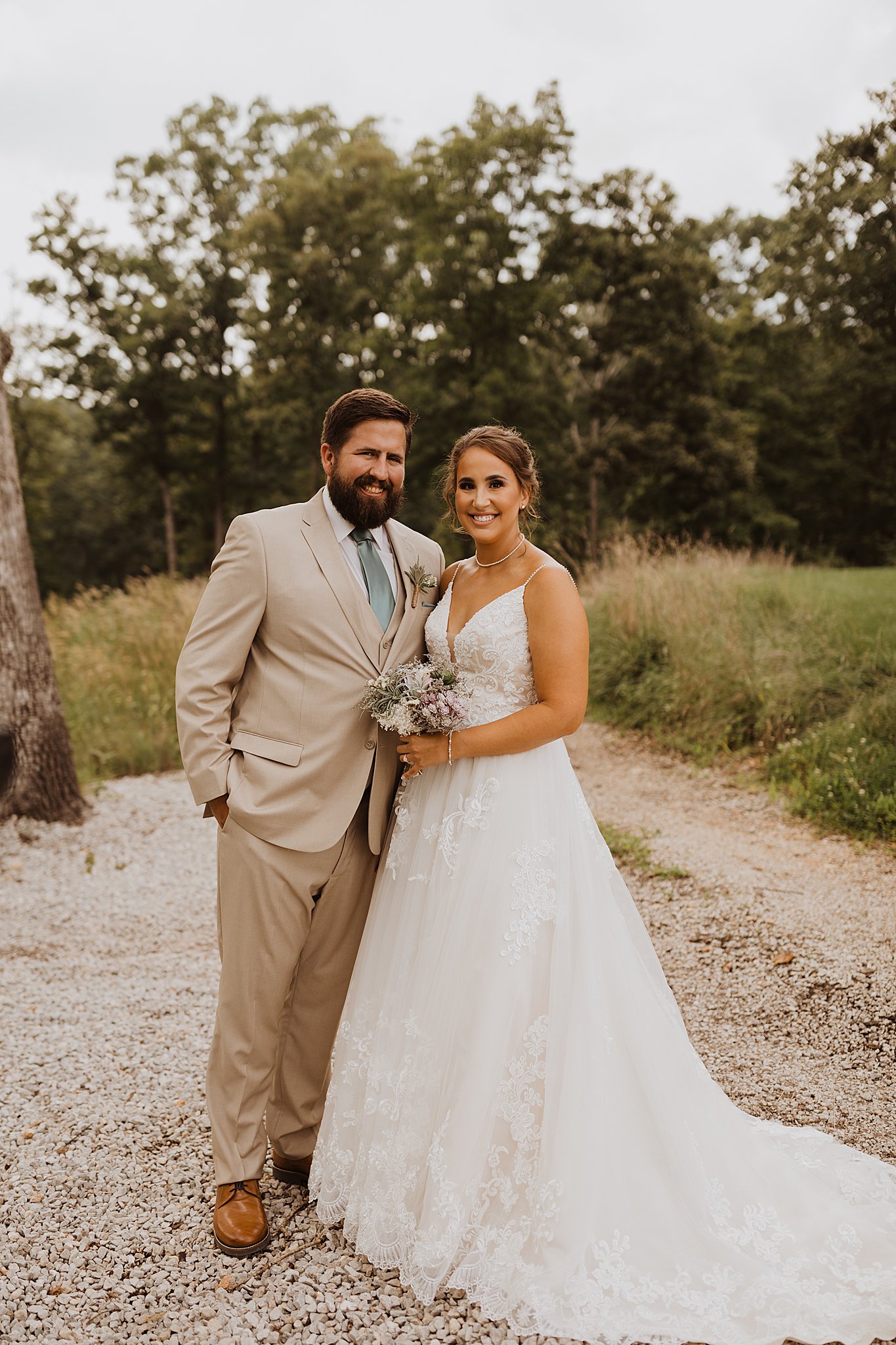 Bride and Groom First Look | St. Louis Wedding Photos