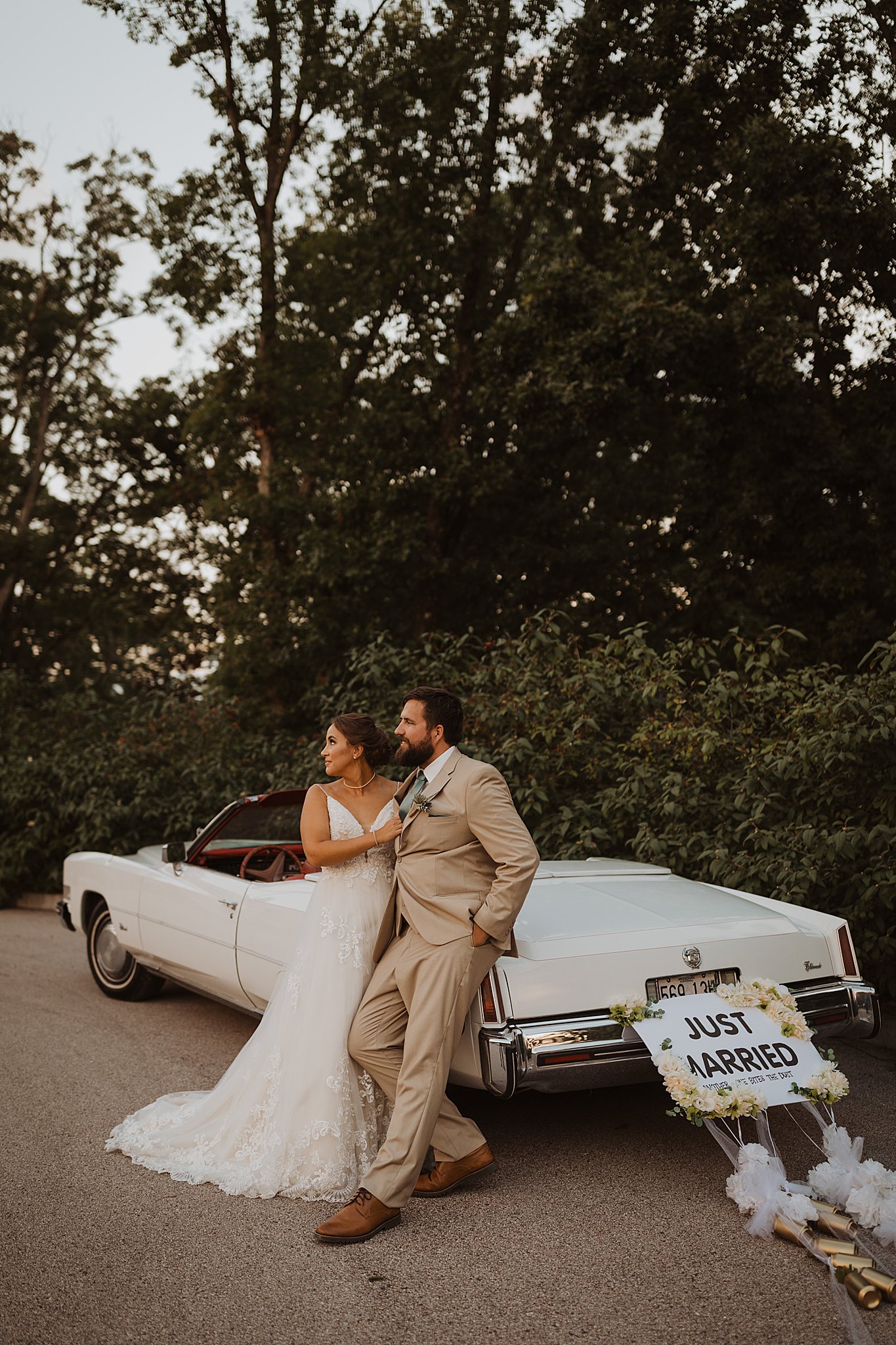 Vintage Cadillac Wedding Photos