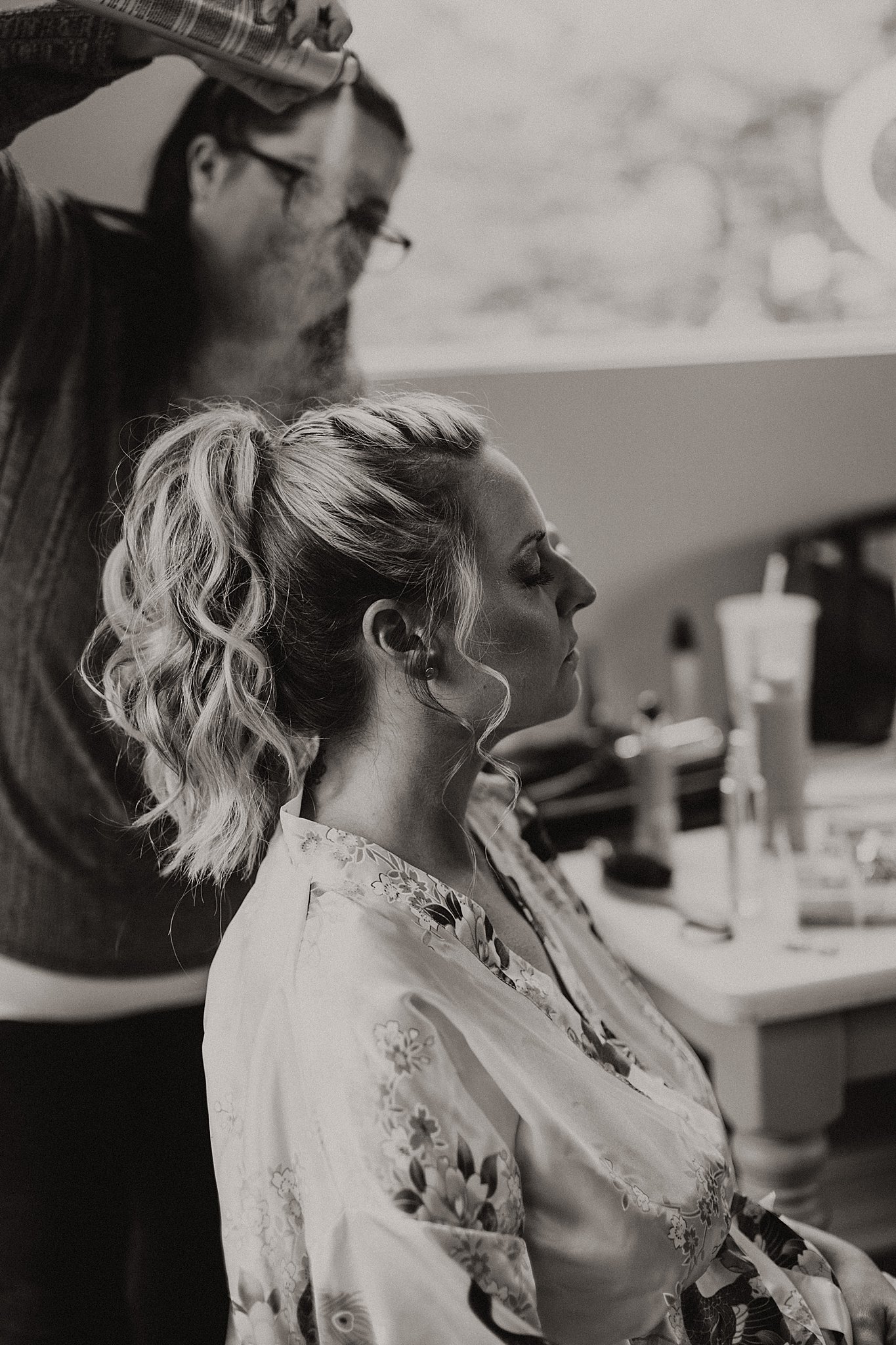 Bride Getting Ready Photos at Little Piney Lodge