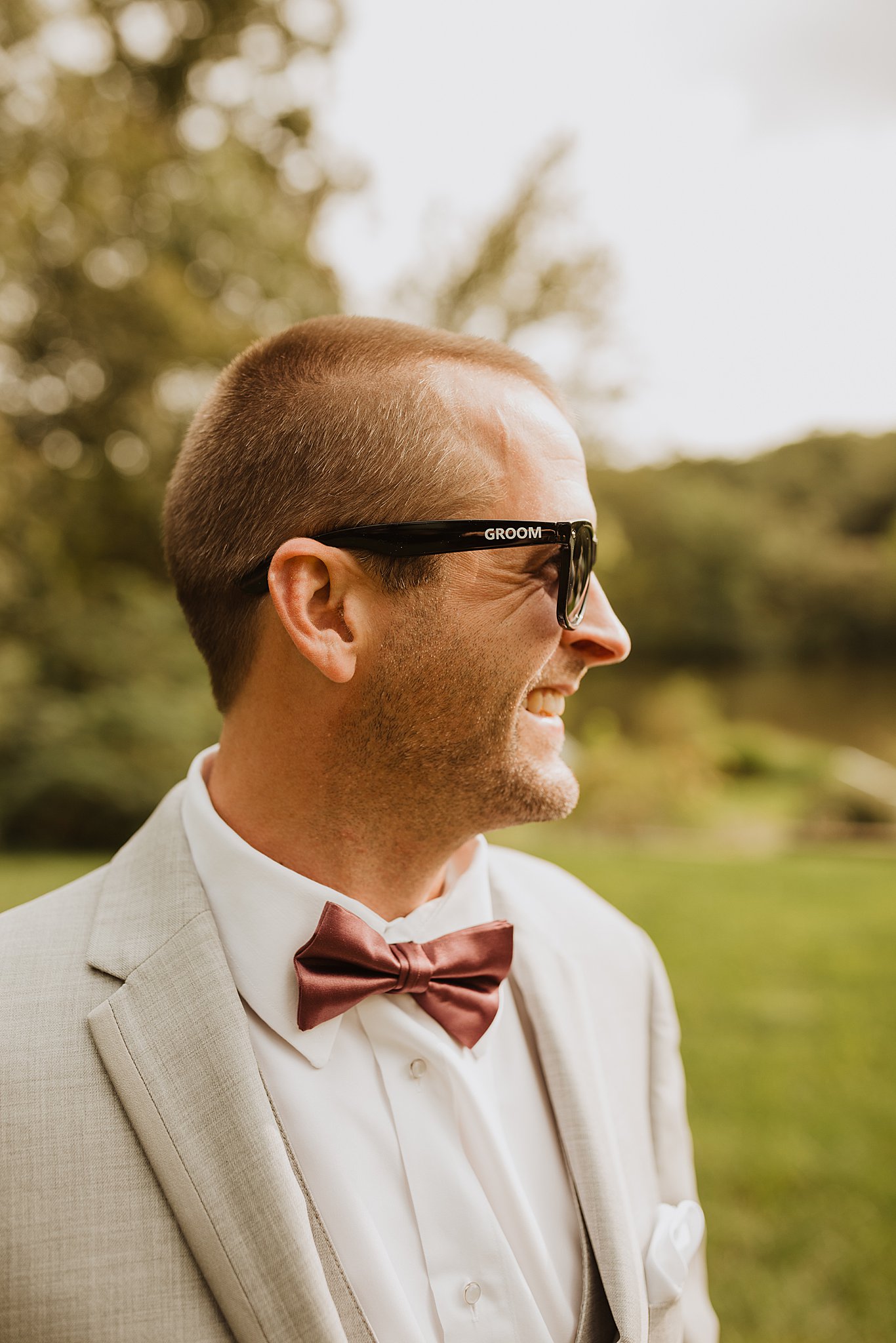 Personalized groomsmen sunglasses