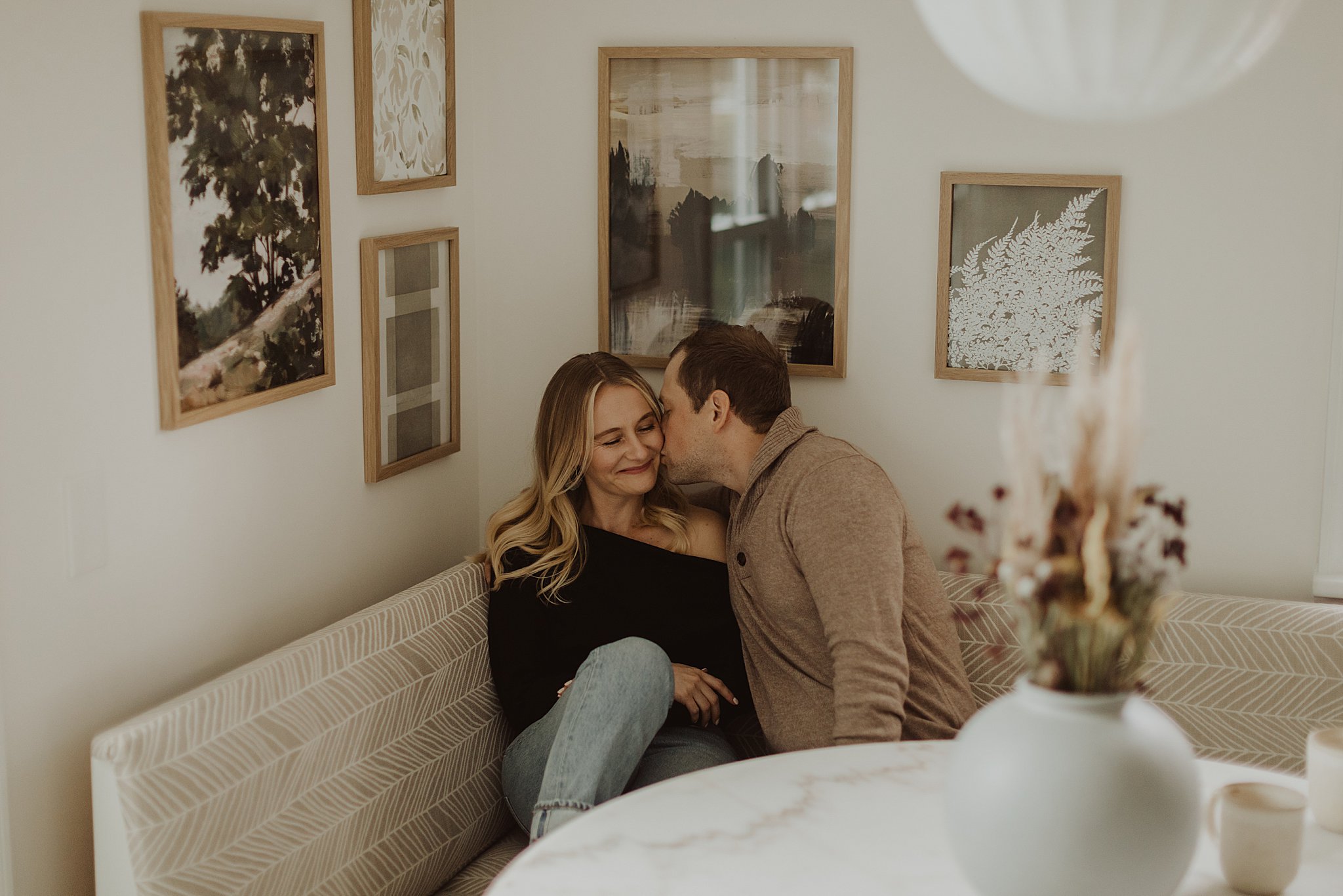 St. Louis In-Home Engagement Photos