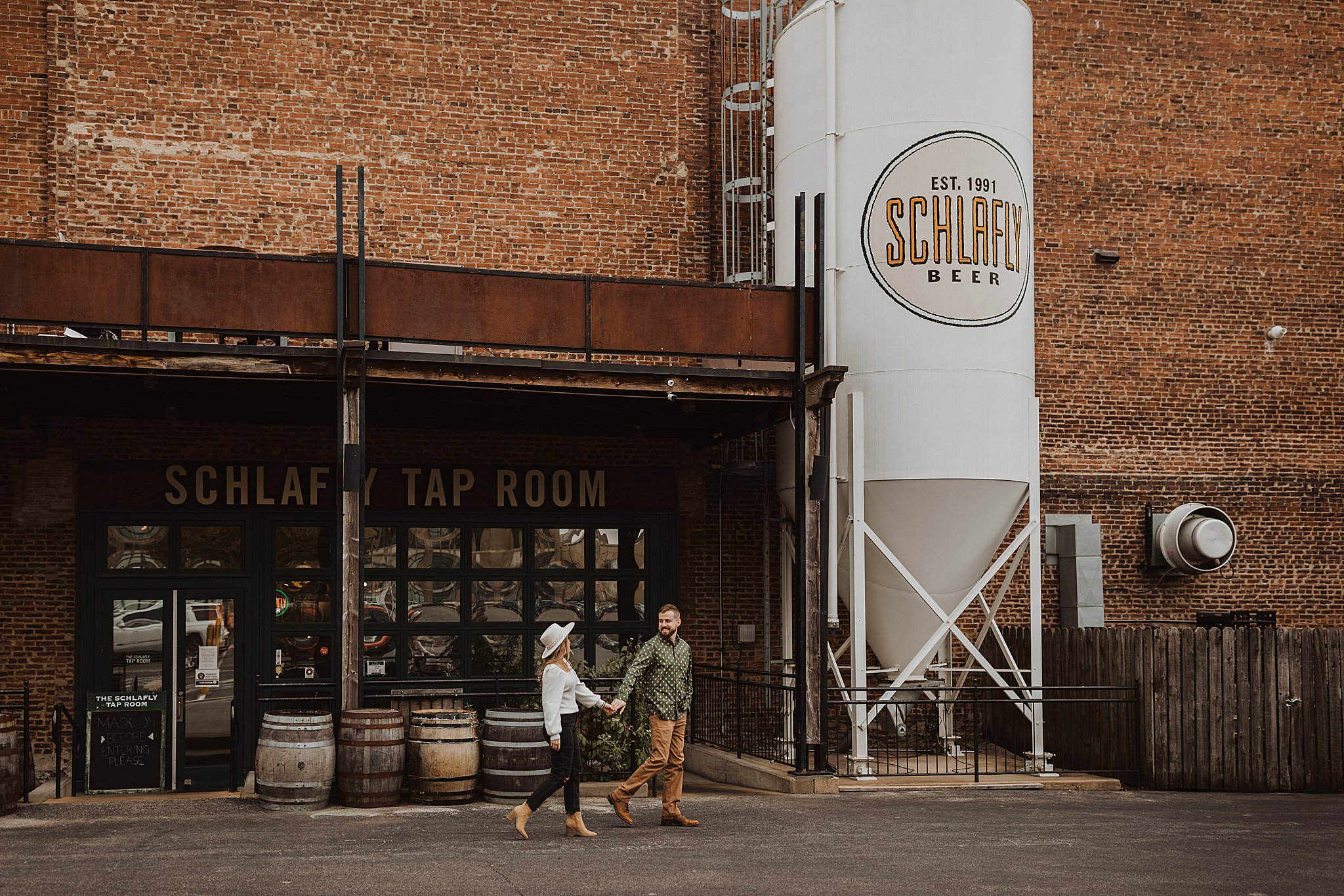 Schlafly Beer St. Louis Engagement Photos