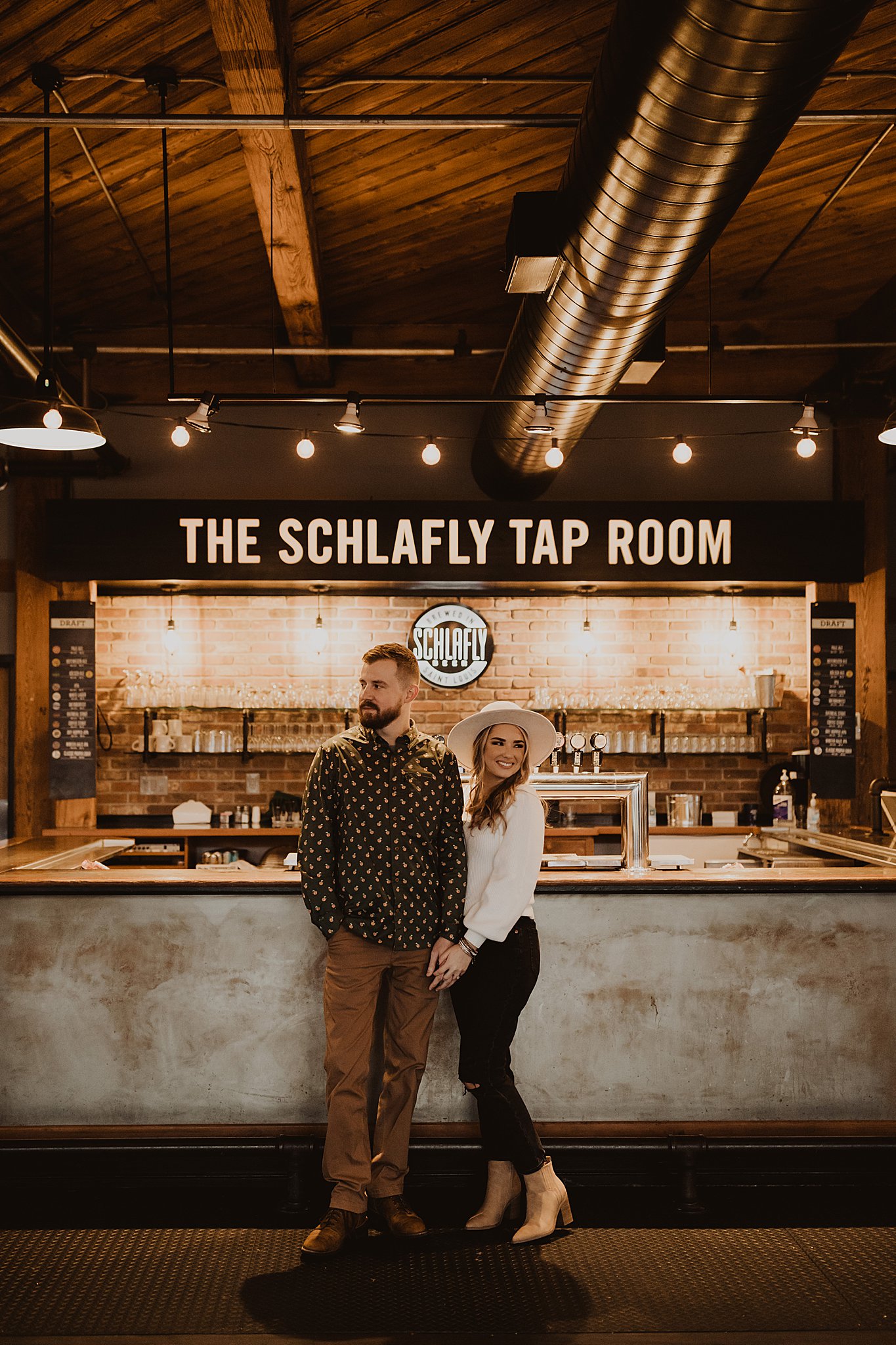 Schlafly Beer STL Engagement Photos