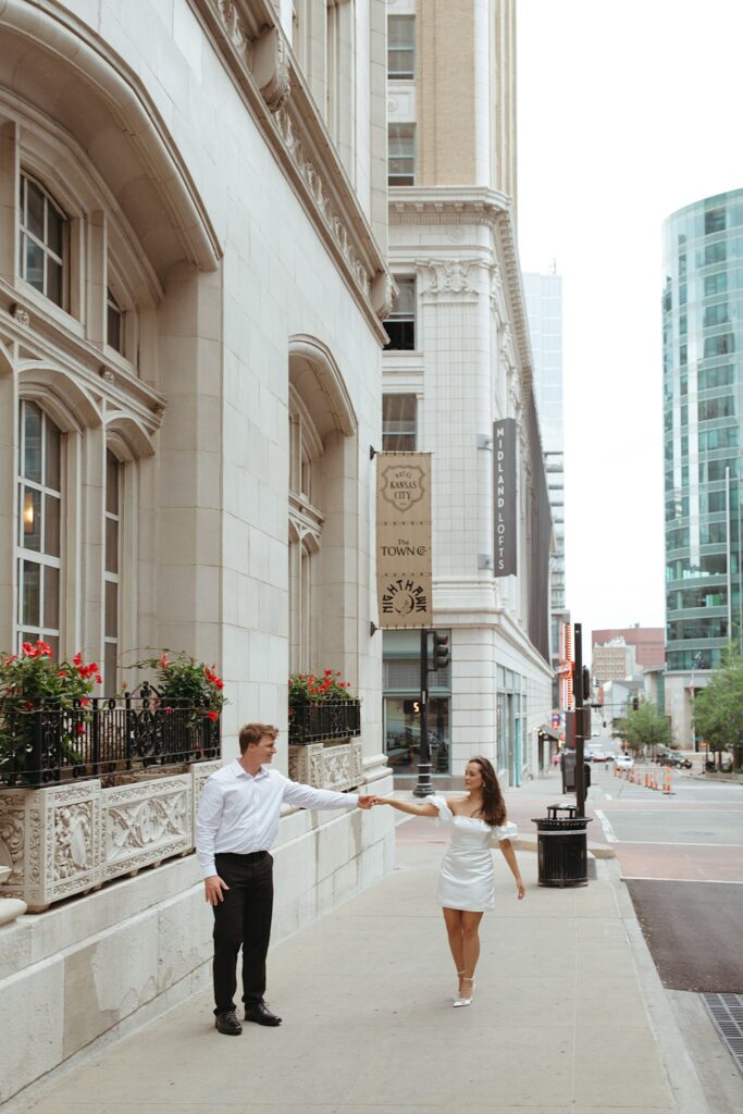 Modern Engagement Photos, Stylish and Chic Engagement Session, Candid Engagement Photos, St. Louis Wedding Photographer, Kansas City Wedding Photographer, Engagement Session Inspiration, Romantic Engagement Photos, Downtown Kansas City Engagement Photos, City Engagement Photos, Cinematic Engagement Pictures, San Diego Wedding Photographer, Santa Barbara Wedding Photographer, STL Wedding Photographer | @abbyrosephoto_