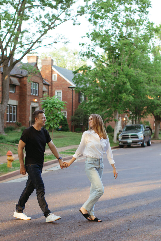 Candid Engagement Photos, Nostalgic Engagement Photos, Date Night Engagement Pictures, St. Louis Engagement Photos, STL Engagement Pictures, STL Wedding Photographer, St. Louis Wedding Photographer, Spring Engagement Photos, Cinematic Engagement Photos, San Diego Wedding Photographer, Santa Barbara Wedding Photographer | @abbyrosephoto_