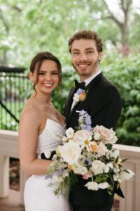 Wedding portraits at the Muny in Forest Park before a St. Louis Art Museum wedding on a rainy day.
